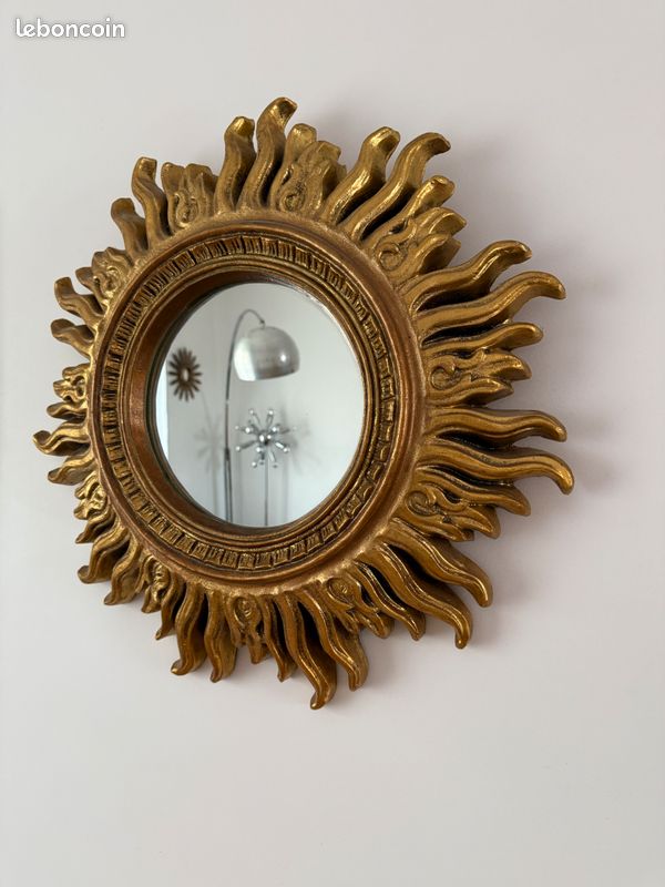 Sonnenspiegel Antique Or Miroir 70cm Miroir Mural Décoration Murale