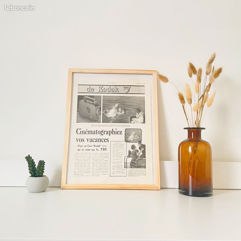 KODAK - Illustration - publicité - vintage de 1930 - 30X40cm (image 1)