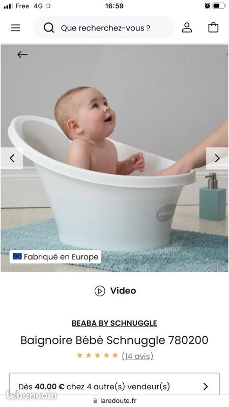 Baignoire bébé beaba (image 1)