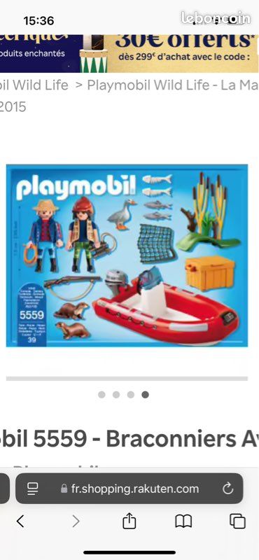 Playmobil braconniers avec bateau (boîte 5559) (image 2)
