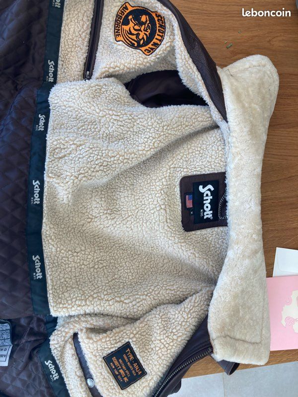 Blouson cuir aviateur Schott (image 4)