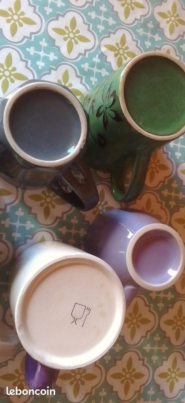 Lot de mugs vintage en porcelaine (image 3)