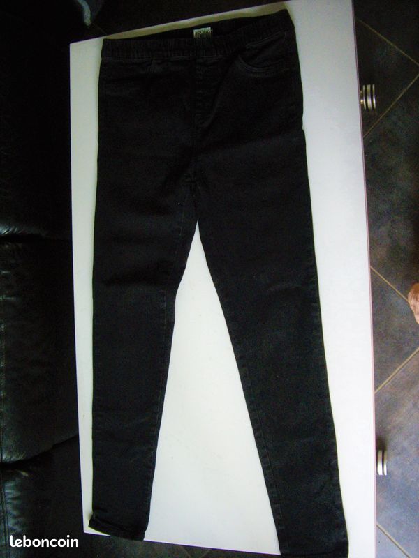 Jegging noir stretch taille haute 40 (image 1)