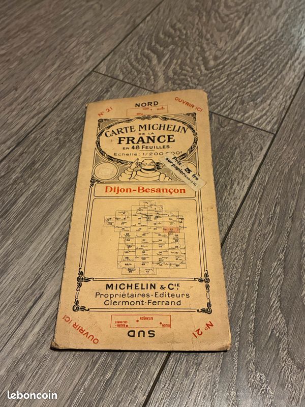 ANCIENNE CARTE MICHELIN n° 87 WISSEMBOURG-BELFORT Map Kaart Karte Ed