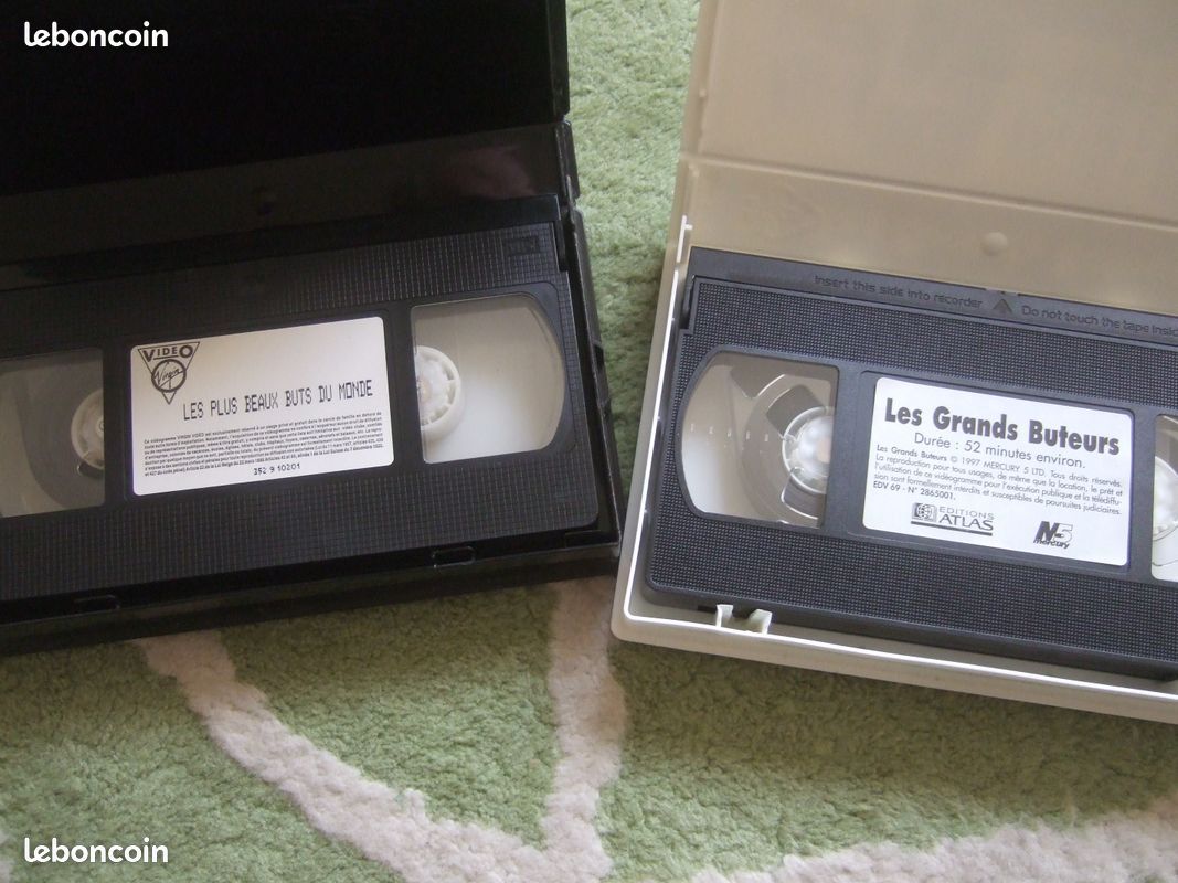2 K7 VHS FOOTBALL LES BUTS de MARADONA Pelé Platini Cantona Cruyff ... PRIX par K7 VHS / bobp (image 3)