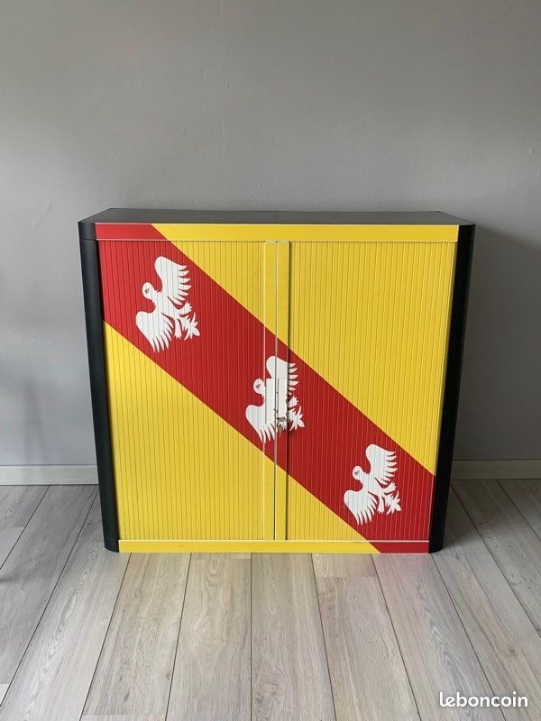 Armoire basse monobloc drapeau lorrain (image 1)