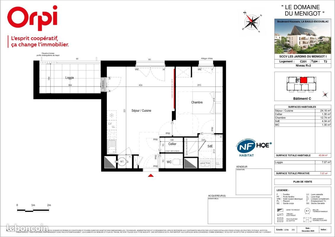 Appartement 2 pièces 43 m² · à La Baule-Escoublac · 43 m² · 220 500 €