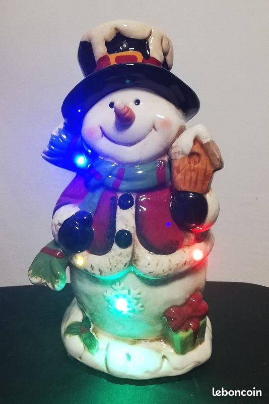 Décoration de Noël lumineuse : bonhomme de neige (image 3)