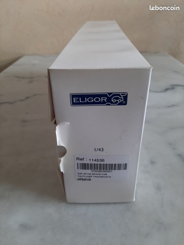 Miniature Eligor 1/43 DAF XF 105 Space Cab – Tautliner Dafy Moto – Réf 114679