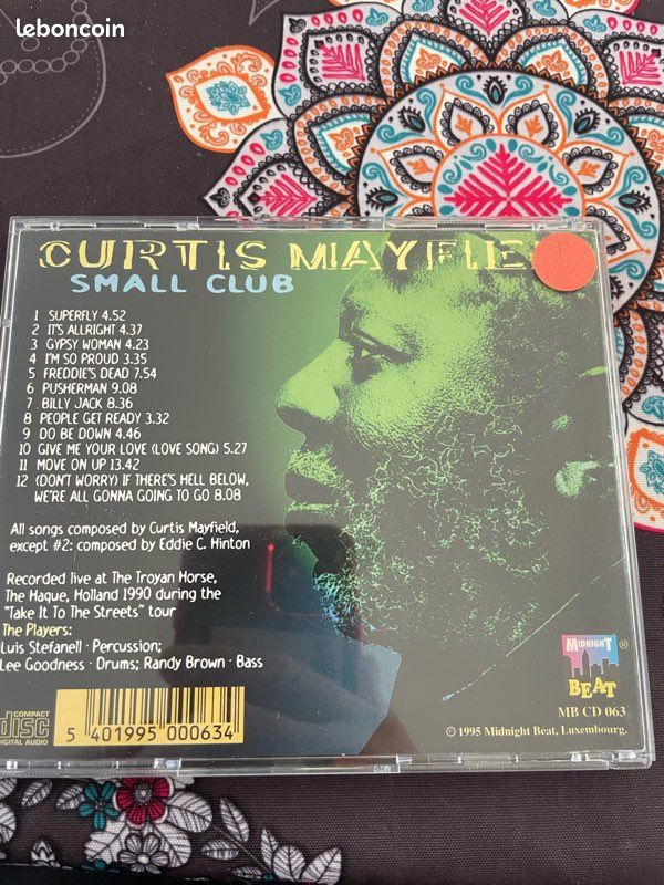 Cd bootleg curtis mayfield ( small club ) - CD - Musique