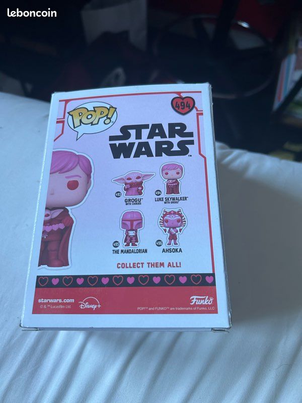 Figurine pop Star Wars Luke et grogu spécial Saint-Valentin, elle est toute neuve encore dans la boîte, elle n’a jamais été ouverte (image 3)
