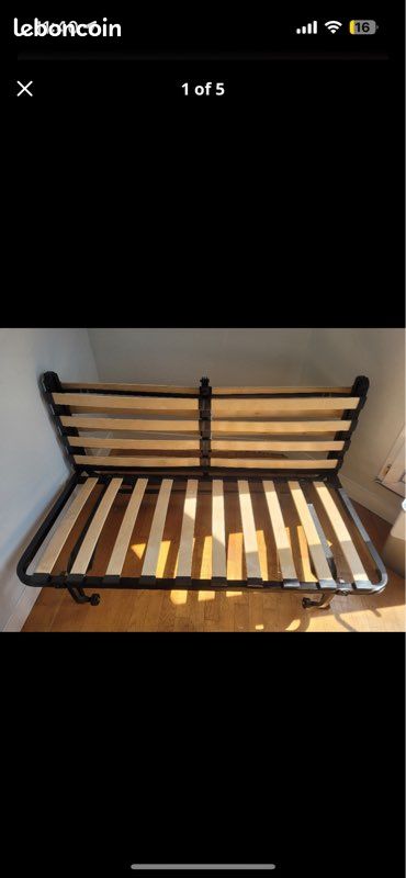 Lit sommier clic clac (image 1)