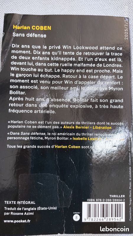 Harlan Coben livre (image 2)