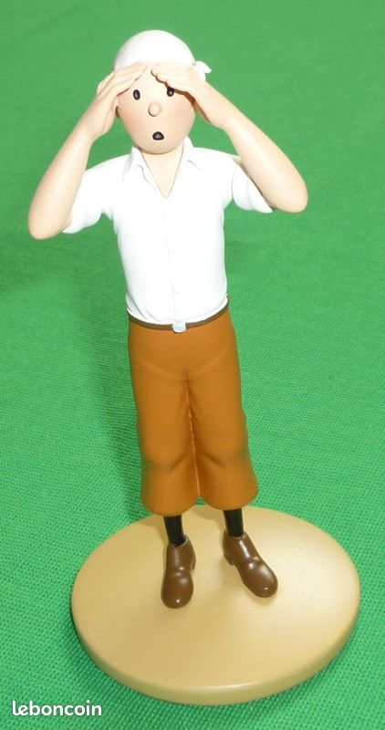 Tintin Figurine Résine -- Tintin Dans Le Désert -- Neuf Dans Sa Boîte D