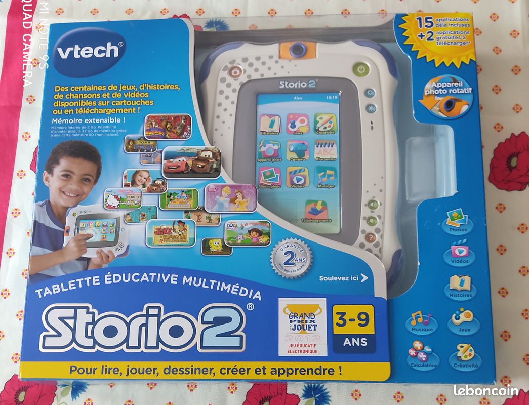 Vtech - 136805 - Jeu Électronique - Tablette Storio 2 Bleue + Appareil