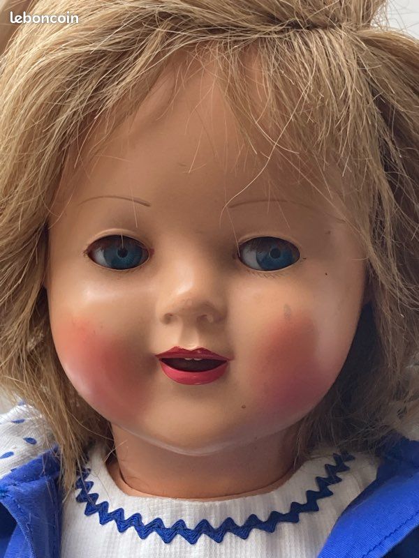 Ancienne Poupée Raynal Parlante Modèle 50 - 55cm - France 1960/70 - Avec Vêtements