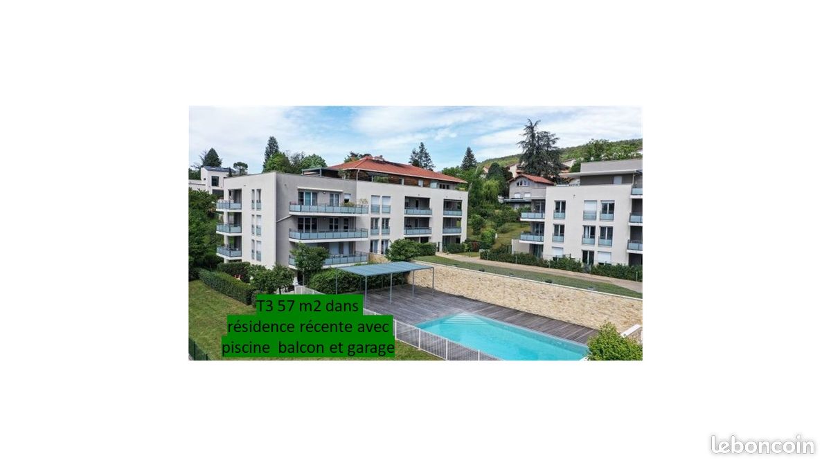 Appartement 3 pièces 57 m² · à Limonest · 57 m² · 260 000 €