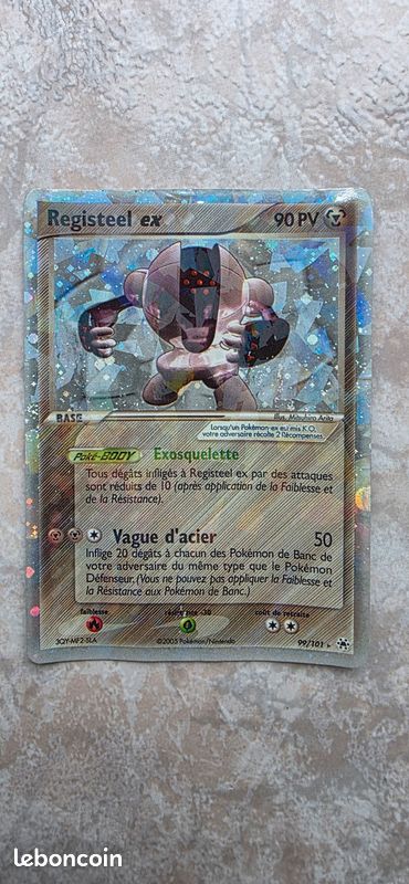 Registeel ex 99/101 Holo Ex Lgendes Oublies Carte Pokmon - Collection Registeel ex 99/101 Holo Ex Lgendes Oublies Carte Pokmon - Collection