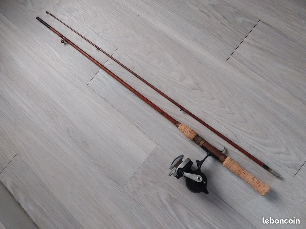 ancienne canne à pêche LANCER VINTAGE ANNEE 60/70