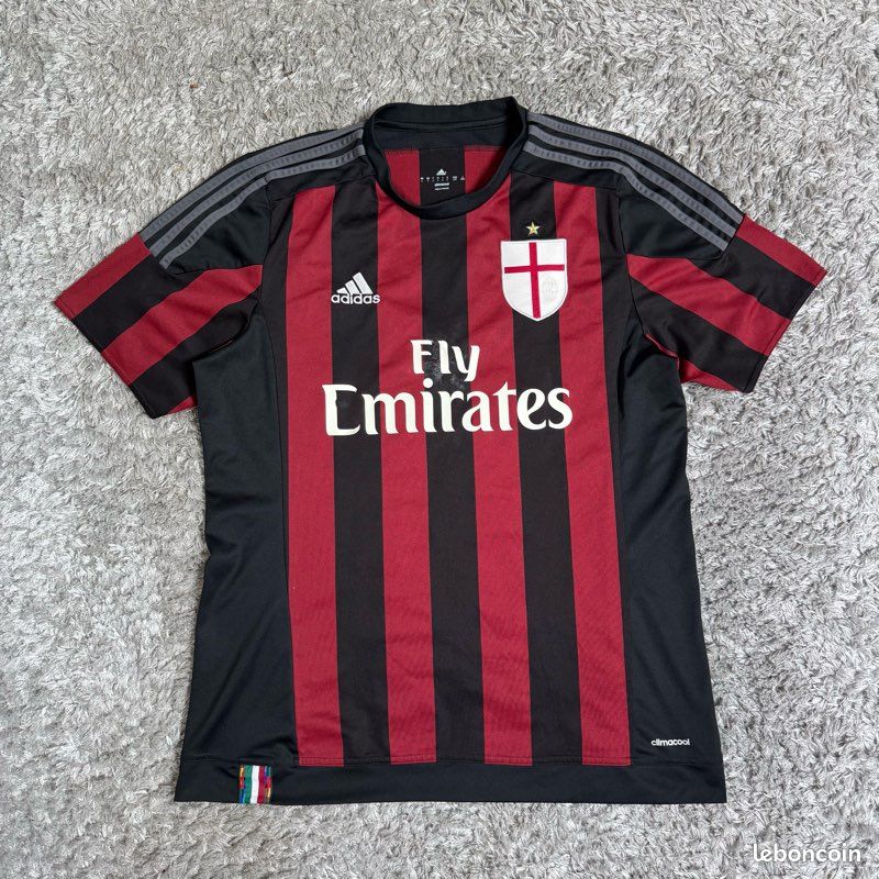 Maillot Adidas AC Milan Vintage Domicile Fly Emirates