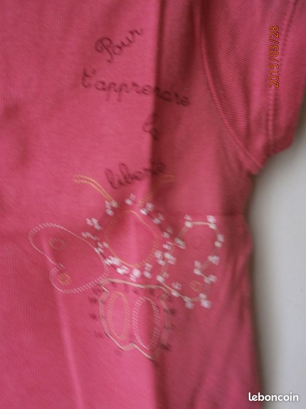Lot 2 tee shirts 12 mois Obaïbi (image 3)