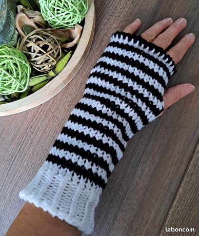 Pachamama Chauffe-poignets En Laine Avec Doublure En Polaire - Motif Macareux - Multicolore - Taille Unique - Fait à La Main - Commerce équitable