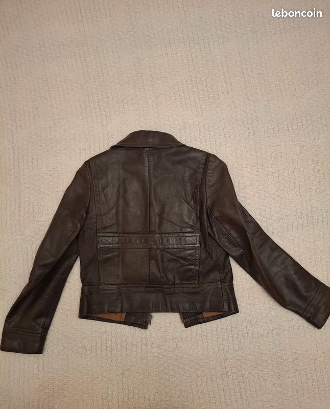 Blouson cuir femme 34/36 (image 2)