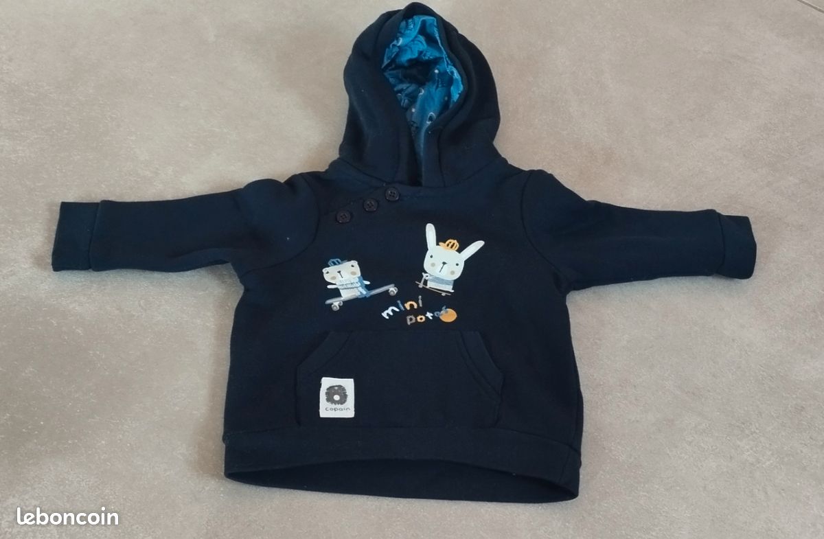 Pull garçon 6 mois mes petits cailloux (image 1)