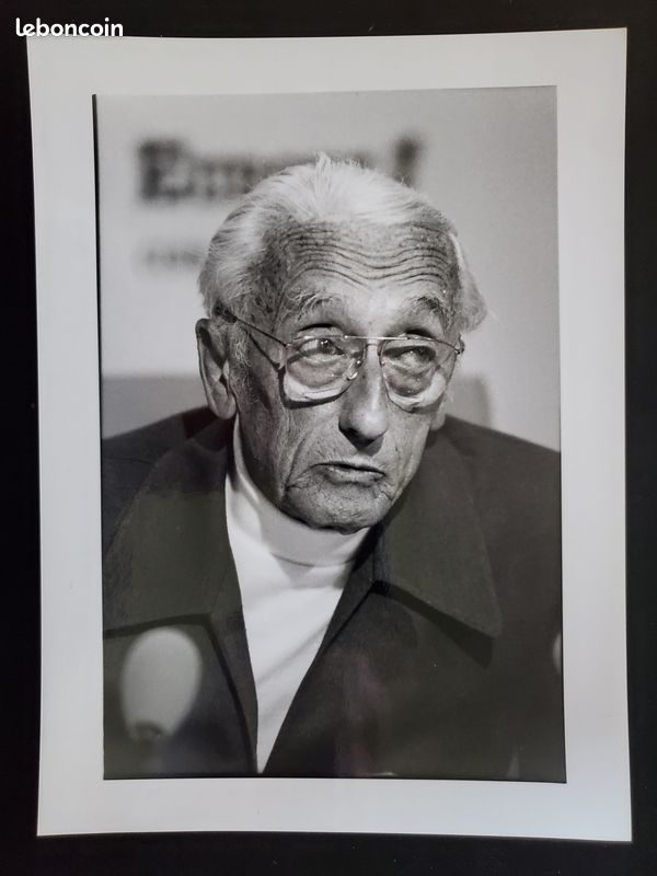 Vraie photo de presse Commandant Jacques-Yves Cousteau 9 avril 1989 (image 1)