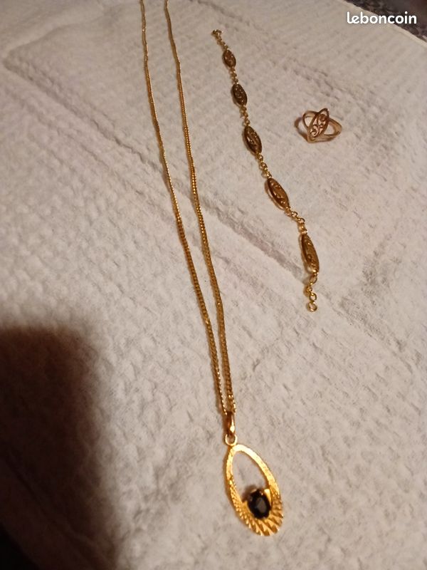 Collier plaqué or 40 à 45 cm | MATY