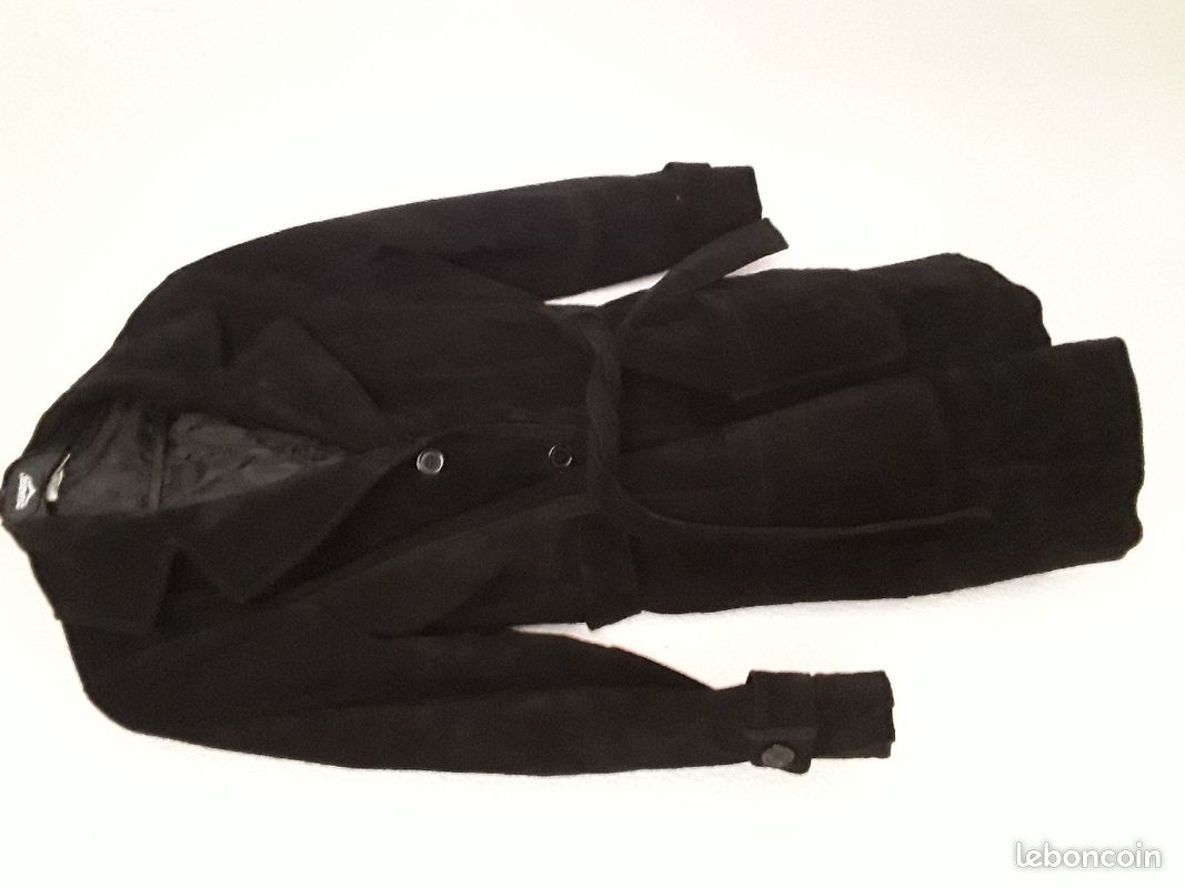 Manteau long noir (image 2)