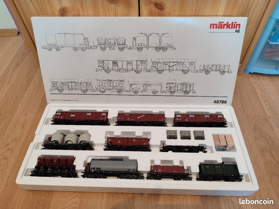 Marklin coffret wagons marchandises SNCF complet réf 47894 neuf