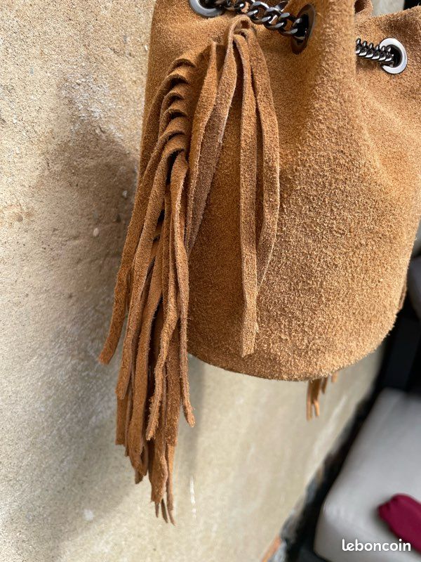 Sac seau Nubuck camel Accessoires Bagagerie