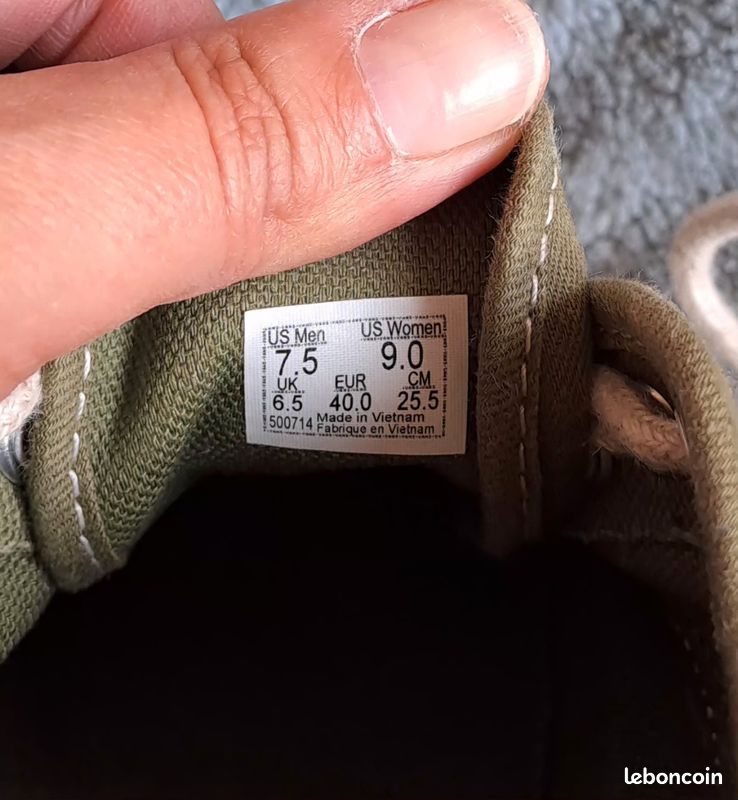 Baskets Vans Authentic vert kaki – Pointure 40 (image 8)