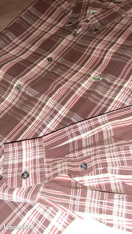 Chemise Lacoste Taille 40 Etiquette d authenticite devanlay (image 3)