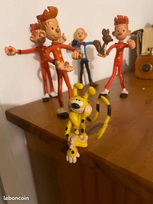 Figurine Pixi Spirou Spip le Marsupilami et le mini Fantasio 6596 - La