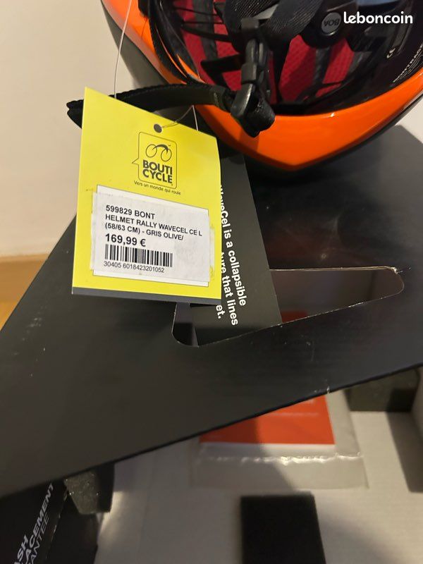 CASQUE VTT BONTRAGER RALLY WAVECEL OLIVE GREY TAILLE L 58-63 CM