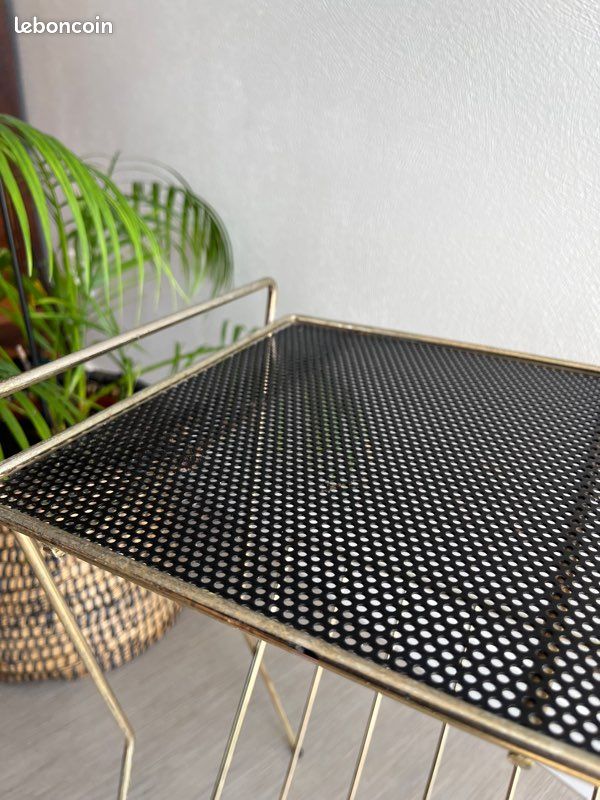 Sellette dorée / bout de canapé/ Table d’appoint vintage (image 10)
