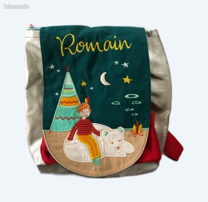 Sac à dos enfant bébé-L'oiseau bateau Romain-l'ours blanc