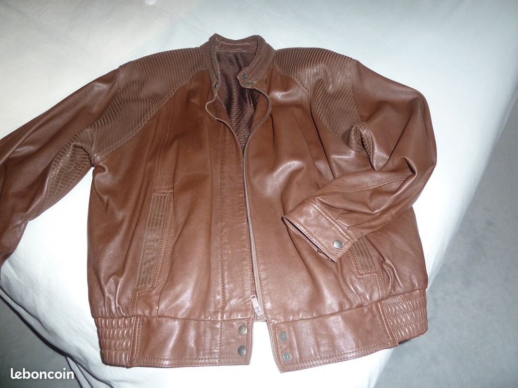 Blouson cuir 40/42 femme (image 1)