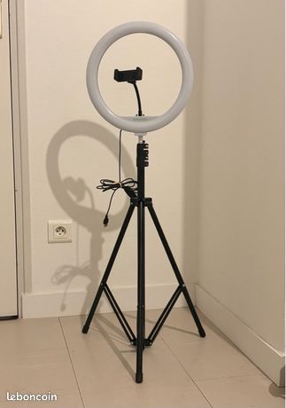 Anneau Lumineux UBeesize 30,5 Cm Avec Trépied - Style Poulie Pour Photos Et Vidéos