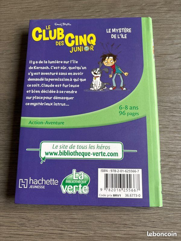 Bibliothèque verte le club des cinq junior le mystère de l’île (image 3)