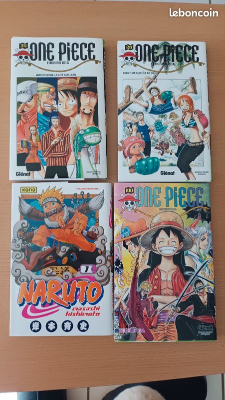 Lot de 3 mangas one piece neufs + 1 naruto (image 1)