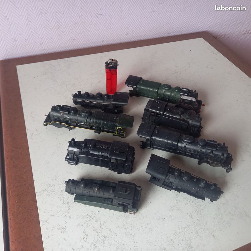 Train Ancien Plastique - Wagon + Loco - Jouet Vintage