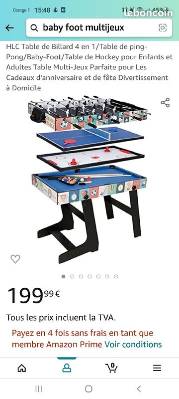 Baby foot multijeux (image 2)