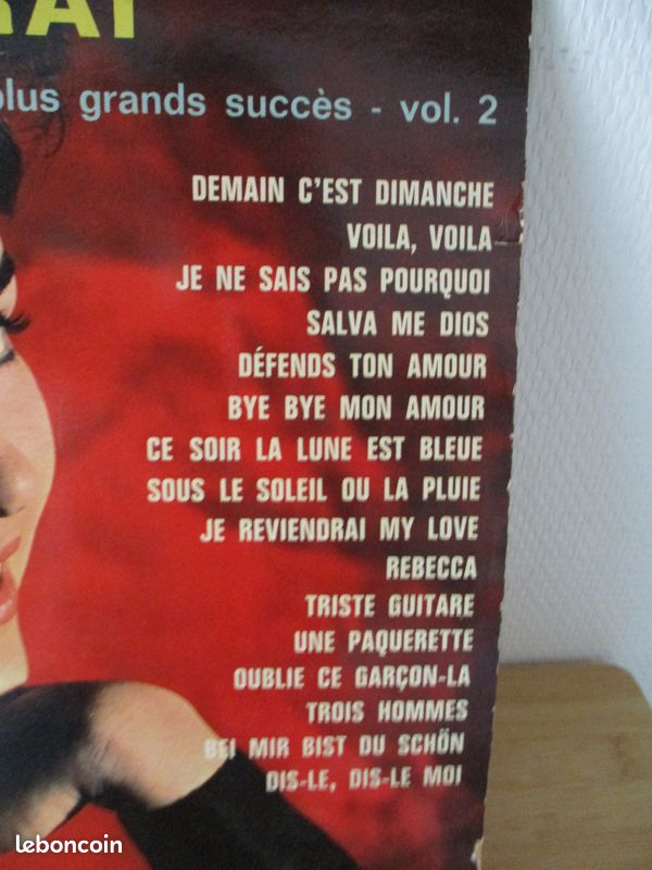 Disque vinyle Rika Zarai ( 1970) (PAZ) (image 2)