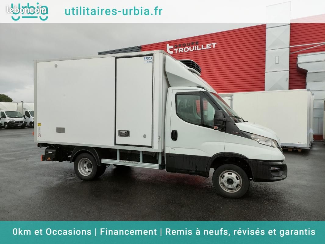 Iveco Daily CHASSIS CABINE FRIGO 12M3 160 CV ROUES JUMELEES HAYON CAISSE CAZAUX GROUPE CARRIER 3.5 T (image 1)