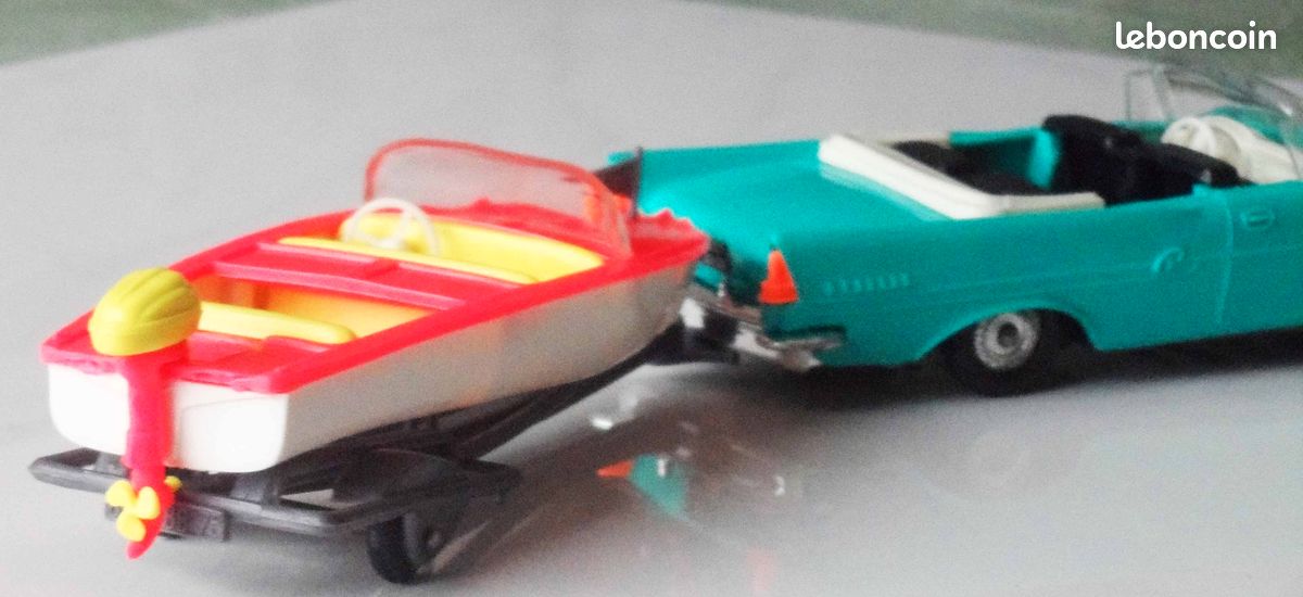 Coffret NOREV Chrysler New Yorker Avec Remorque Dinghy ROCCA - Miniature Collection