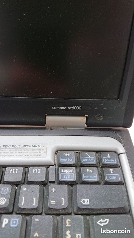 Ordinateur portable HP compag nc 6000 HS (image 2)