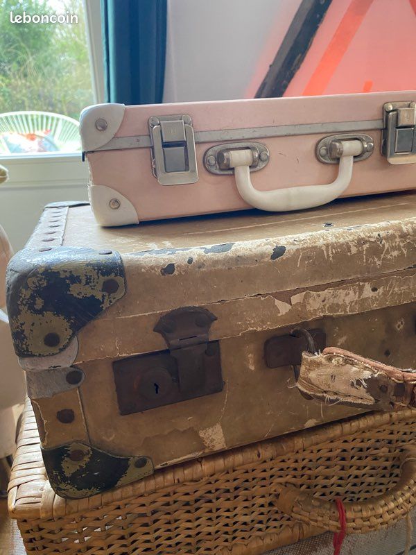 Lot de 4 valises vintage anciennes (image 2)
